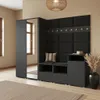 Garderobe NELA VIII 250 cm Modulare Flurmöbel Graphit mit Produktbild-Vorschau 2