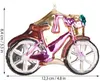 BRUBAKER Fahrrad Pink mit Glitzer - Handbemalte Produktbild-Vorschau 5