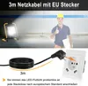 UISEBRT 200W LED Fluter Flutlicht Kaltweiß Mit Stecker Produktbild-Vorschau 4