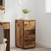 vidaXL Armoire de rangement vieux bois 40 x 48 x 81 cm Bois Voir les images du produit 4