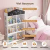 Étagère pour enfants COSTWAY en forme de maison, étagère Voir les images du produit 7