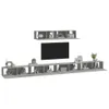 6-tlg. TV-Schrank-Set Betongrau Holzwerkstoff , TV-Schränke Produktbild-Vorschau 7