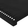 Design Möbel Kopfteil mit Ohren Schwarz 147x23x78/88 cm Produktbild-Vorschau 5