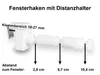 4x Fensterhaken klemmbar mit Distanzhalter, Größe L in Produktbild-Vorschau 8