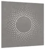 vidaXL Garten-Wanddeko 55x55 cm Cortenstahl Sonne-Design Produktbild-Vorschau 1