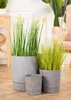 HowHomely | Jardinière Azalea - Gris Béton - 35 cm - Pots Voir les images du produit 7