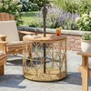 Outsunny Beistelltisch Ø50 cm wetterfest Gartentisch mit Produktbild-Vorschau 2