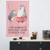 Mr. & Mrs. Panda Tapisserie Pinguin mit Kind - Rot Pastell Produktbild-Vorschau 3
