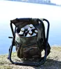 highfeld Camping Stuhl Hocker mit Rucksack camouflage Produktbild-Vorschau 4