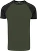 Urban Classics - RAGLAN Contrast T-Shirt oliv / schwarz 4XL Podgląd zdjęcia produktu 22