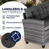 CASARIA® Polyrattan Ecklounge Set WPC Esstisch Ecksofa Produktbild-Vorschau 3