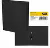 A black ring binder shown from two angles, with a product information label. Produktbild-Vorschau