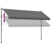 vidaXL Tenda retrattile antracite 400x150 cm in tessuto e Anteprima dell’immagine prodotto 9