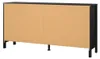 CALICOSY - Commode 8 tiroirs noir mat L159,6 cm - BARCELONE Voir les images du produit 5