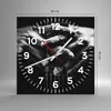 Wanduhr - Quadrat - Glasuhr - Gitarre Musiker Musik - Produktbild-Vorschau 3