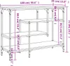 vidaXL Konsolentisch mit Ablagen Sonoma-Eiche 100x35x75 cm Produktbild-Vorschau 8