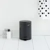 Poubelle à Pédale 3 L Matt Black - New Icon - Brabantia Voir les images du produit 1