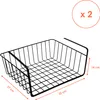 A black wire basket with dimensions shown and a quantity indicator. Anteprima dell’immagine prodotto