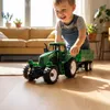 Malplay Tracteur rouge jouet avec remorque amovible, Voir les images du produit 5