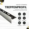 Edelstahl Stufenprofil Treppenprofil Fliesenleiste Treppen Produktbild-Vorschau 2
