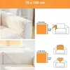 Decke für Couch, Sofa, Sessel, rutschfest, elastisch, 70 x Produktbild-Vorschau 5
