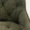 HOMLA FUSSY otočné kreslo z látky, zelené, 57x61x80-90 cm Náhľad obrázku produktu 3
