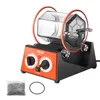 A VEVOR polishing machine with a clear barrel, control knobs, and a bag of polishing media. Náhľad obrázku produktu