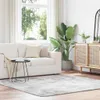 vidaXL Teppich Shaggy Hochflor NAVARRA Silbergrau 200x200 Produktbild-Vorschau 2
