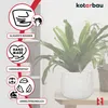 KOTARBAU® Vaso da fiori in Vetroceramica rotondo ⌀ 14,5 cm Anteprima dell’immagine prodotto 4