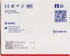 The image shows the back of a product box with various labels, symbols, and text. Anteprima dell’immagine prodotto