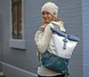 Rucksack recyceltes Segeltuch Lotse Navy Weiß gepolstertes Produktbild-Vorschau 8
