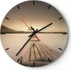 Wanduhr - Rund - Glasuhr - Floß Westen die Sonne - 30x30cm Produktbild-Vorschau 1
