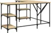 vidaXL Psací stůl Sonoma dub 139x139x75 cm materiál na bázi Náhled obrázku produktu 1