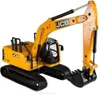 A yellow and black toy excavator is shown against a white background. Produktbild-Vorschau