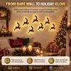 LED-Rentier-Wanddekoration, festliche Weihnachtsbeleuchtung Produktbild-Vorschau 4