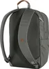 Close-up view of the back of a gray backpack, focusing on the straps and padded back panel. Náhled obrázku produktu