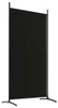 vidaXL 2-tlg. Paravent Schwarz 175x180 cm Stoff Produktbild-Vorschau 6