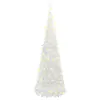vidaXL Albero di Natale Artificiale Pop-Up 200 LED Bianco Anteprima dell’immagine prodotto 4