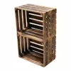 Cassa in legno fiammato 50x40x30 cm - Cassa per frutta Anteprima dell’immagine prodotto 1