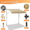 Markiza zaciskowa Jayseuw 250 x 120 cm Markiza balkonowa z Podgląd zdjęcia produktu 3