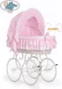 Retro Victoria Moseskorb - Weiße + rosa Bettwäsche mit Produktbild-Vorschau 1