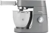 A gray Kenwood stand mixer with a silver bowl is shown against a white background. Produktbild-Vorschau