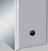 A close-up view of a mirrored cabinet with a small black button on its side. Náhľad obrázku produktu
