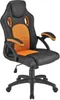 A black and orange racing-style office chair against a white background. Náhled obrázku produktu