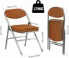 Dimensions and weight capacity of folding chairs. Produktbild-Vorschau