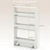 COSTWAY Nischenwagen 13cm breit, 4 Etagen Küchenwagen Produktbild-Vorschau 3