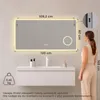 S'AFIELINA Lustro łazienkowe LED z Bluetooth 5.3, 120 × 60 Podgląd zdjęcia produktu 2
