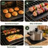 BBQ Grillmatte 3er Set Grillunterlage 50x40cm. Feuerfeste Produktbild-Vorschau 5