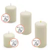 Echtwachs Stumpenkerzen 4er Set - elfenbein - Advents Produktbild-Vorschau 3