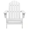 vidaXL Chaise de jardin en bois blanc Voir les images du produit 13